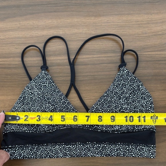 Lululemon Go With The Flow Top Freckle Flower Black White / Black - Picture 8 of 10